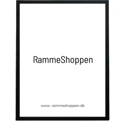 Sort MDF ramme, smal, Type 2012