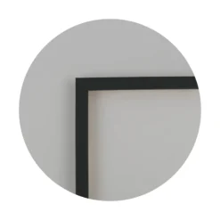 Sort ramme Fjord, smal, glat silkemat – Dansk håndværk