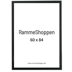 Sort træramme, 60 x 84 cm, A1, Type 841