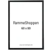 Sort træramme, 60 x 80 cm, Type 841