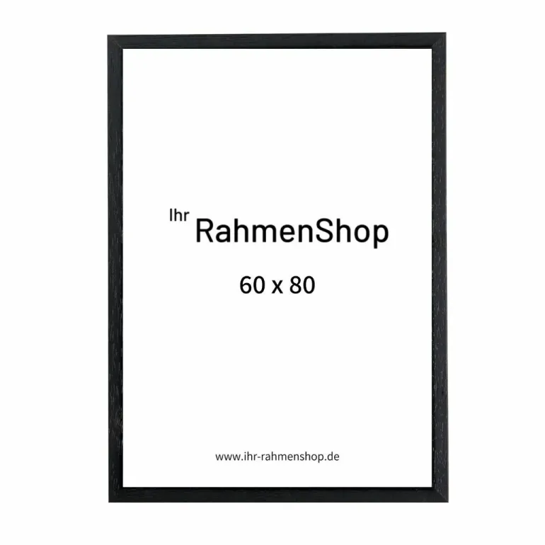 Sort træramme, 60 x 80 cm, Type 841