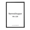 Sort træramme, 90 x 120 cm, Type 841
