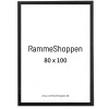 Sort træramme, 80 x 100 cm, Type 841