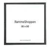 Sort træramme, 80 x 80 cm, Type 841