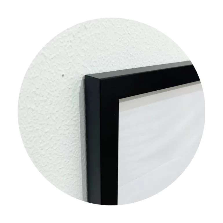 Sort træramme, 80 x 80 cm, Type 841