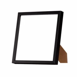 Sort træramme, refleksfri, smal, 15 x 15 cm, Type 840