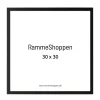 Sort træramme, smal, 30 x 30 cm, Type 840