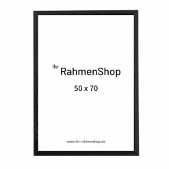 Sort træramme, smal, 50 x 70 cm, Type 840