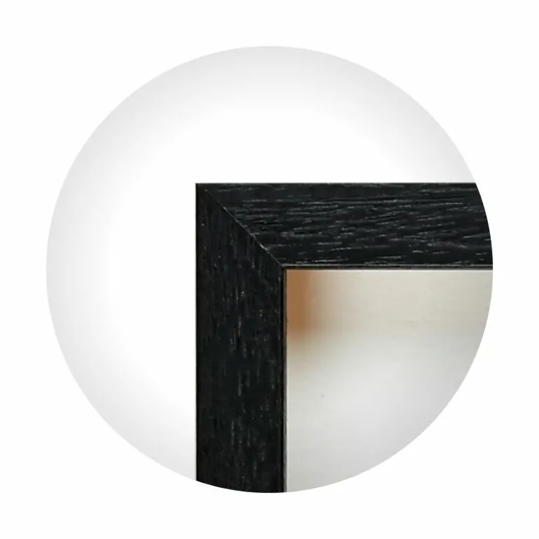 Sort træramme, smal, 70 x 100 cm, Type 840