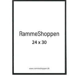 Sort træramme, smal, 24 x 30 cm, Type 840