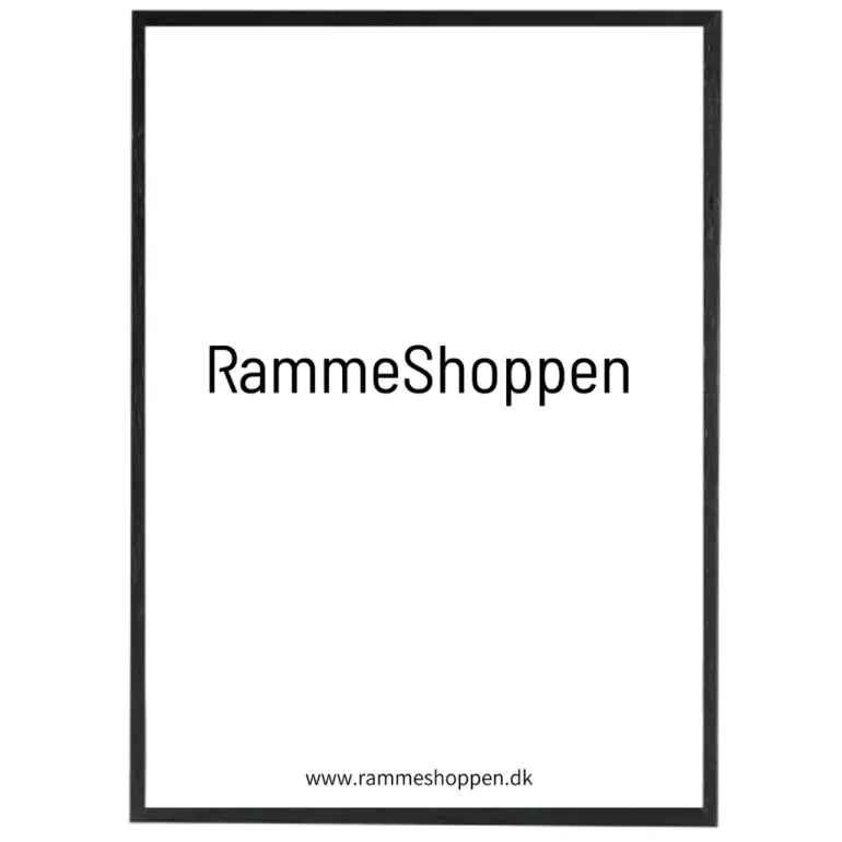 Sort træramme, smal, Type 840