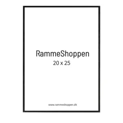 Sort træramme, smal, Type 840