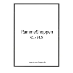 Sort træramme, smal, Type 840