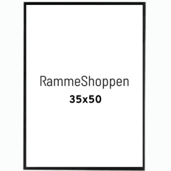 Sort træramme, smal, Type 840