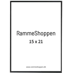 Sort træramme, smal, Type 840