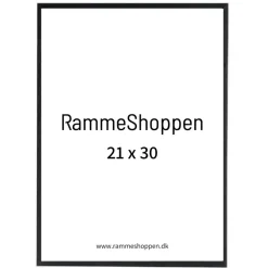 Sort træramme, smal, Type 840