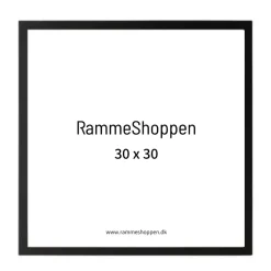 Sort træramme, smal, Type 840