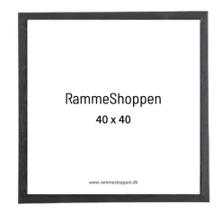 Sort træramme, smal, Type 840