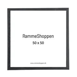 Sort træramme, smal, Type 840