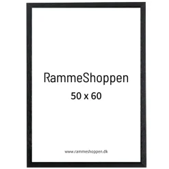 Sort træramme, smal, Type 840