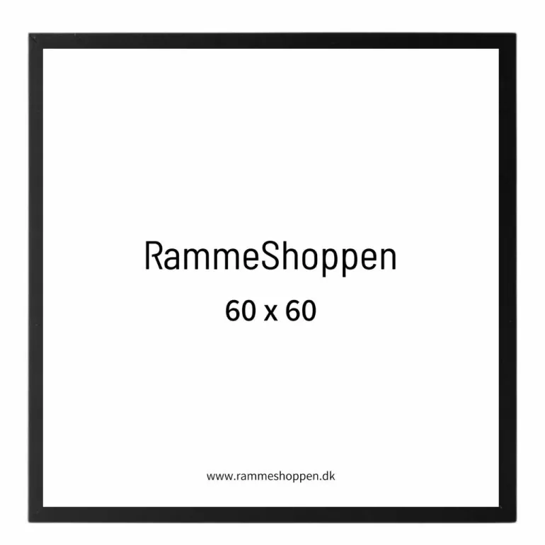 Sort træramme, smal, Type 840